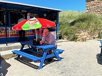 Lunch tijdens de fietstocht