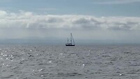 Schip verdwijnt in de golven