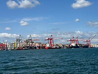 Uitzicht vanaf de boot