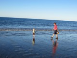 Woodgate Beach - en Stefan en Matthijs