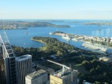 De haven van Sydney vanaf de Eye Tower