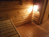 Sauna in onze "log cabin"