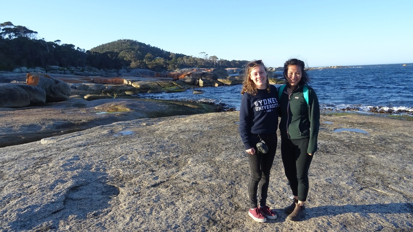 Bicheno Blowhole with Jill