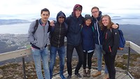 On the top of Mount Wellington