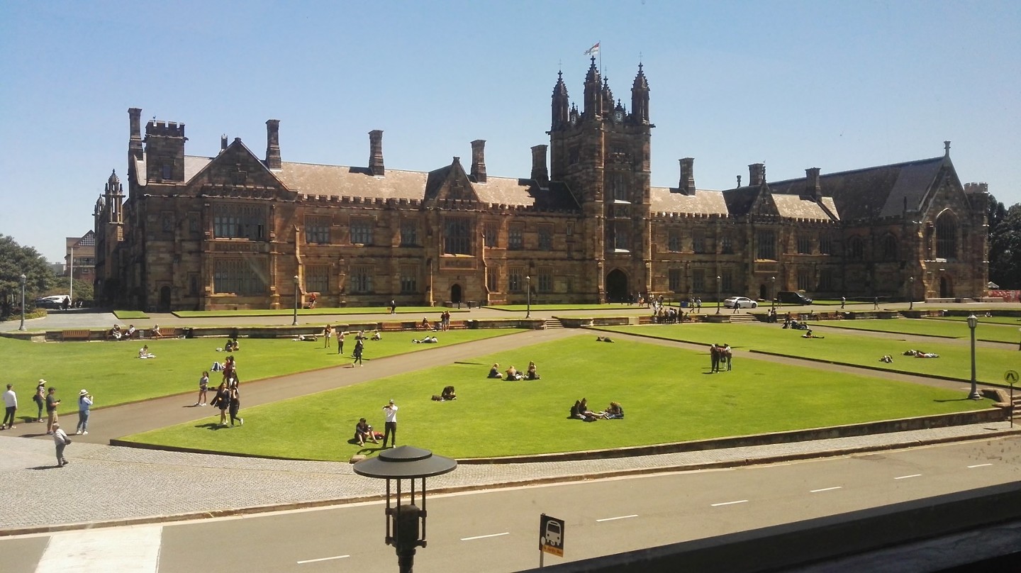 View from Fisher Library