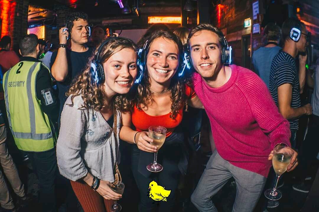 Silent disco at Scary Canary