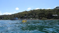 Kayaking around Scotland Island