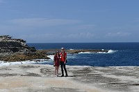 Coogee to Bondi coastal walk with Iris and Wilco