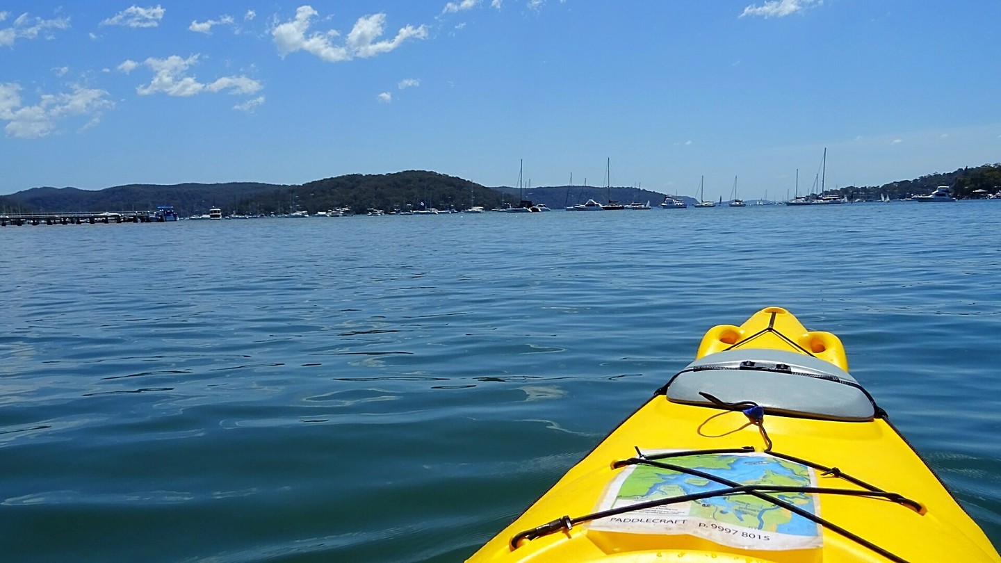 Kayaking around Scotland Island