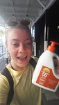1 litre of sunscreen:)
