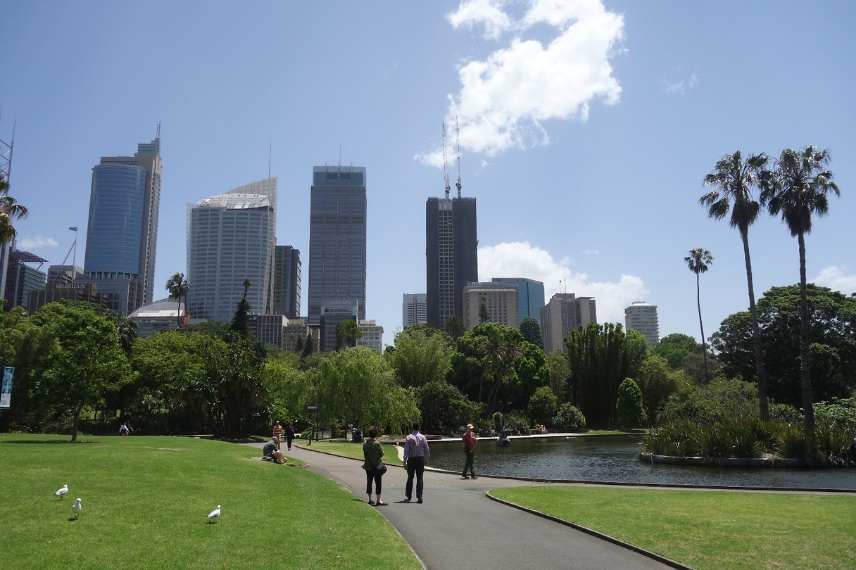 Botanic Gardens with mum and dad