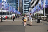 Darling Harbour with mum and dad
