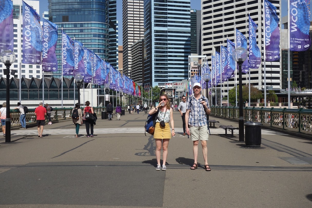 Darling Harbour with mum and dad