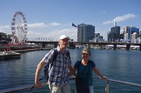 Darling Harbour with mum and dad