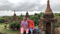 temple view by rain