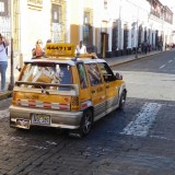 Onze taxi in Arequipa