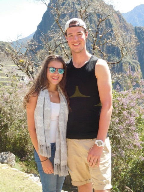 Sabien en Wouter in Machu Picchu