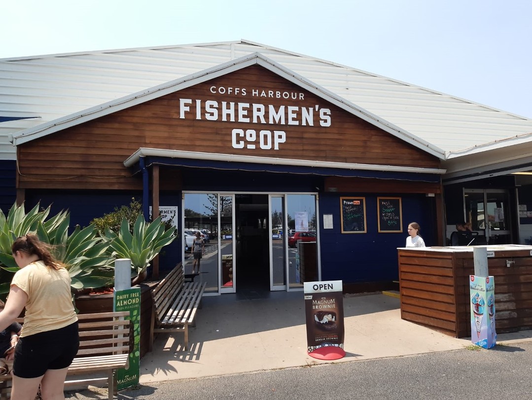 Fish and chips Coffs Harbour Foto Jorinda en Lianne in Australië