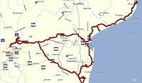 Route_Zuid Afrika Mozambique 2024
