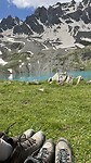 echt lopend bereikt.. lac Sainte Anne