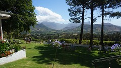uitzicht vanuit La Petite Ferme