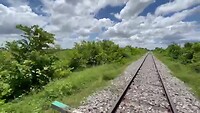 Ritje met de bamboe trein