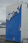 Mural Svolvær, in front of our hotel