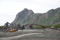 Quarry on the other side of the road