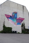 Mural in Sortland center