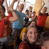reisdag naar Arequipa, bezoek aan Santa Catalina klooster, kwartfinale Belgen + plaatselijk marktje