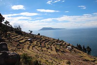 terassen op Taquile