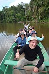 groep in de boot
