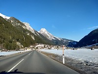 Uitzicht op Schnann