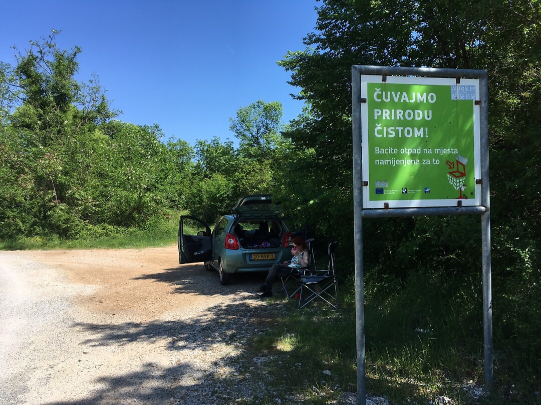 Picknicken langs de weg