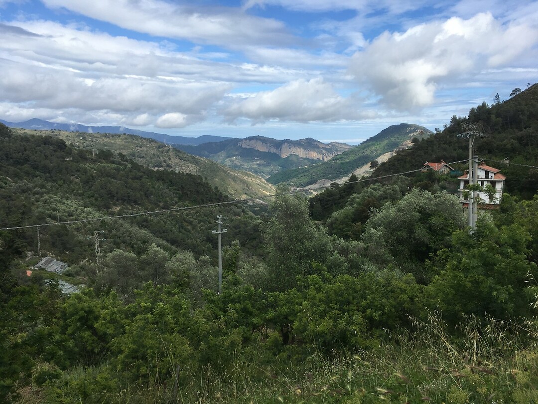 Het uitzicht vanuit Ventimiglia