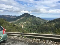 Het uitzicht vanuit Ventimiglia