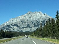 Onderweg van Calgary naar Banff