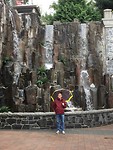 Aan het hotel in Whistler