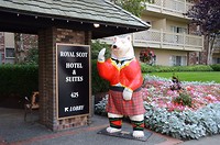 Ingang van ons hotel