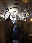 De cockpit van het kleine vliegtuig