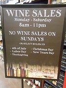 Kroger's; never on sundays.......