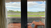 Zicht vanuit onze cabin