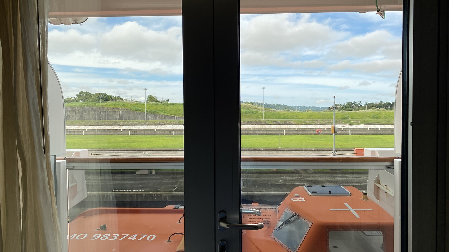 Zicht vanuit onze cabin