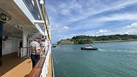 Even varen over het Gatun Lake