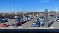 Howard Beach Station op een stralende wintermorgen