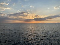 Mooie lucht boven de Ierse Zee