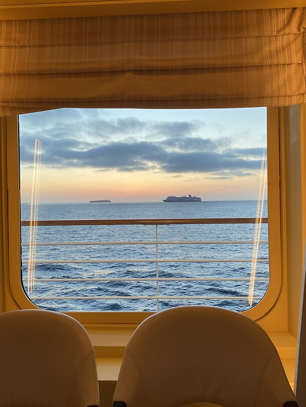 Bootje aan de horizon