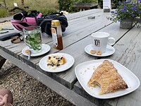 Appelflap en vruchten cake onderweg
