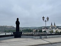 Koblenz, waar Rijn en Moesel samenkomen