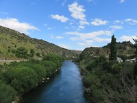 Dan eindelijk de rivier oversteken